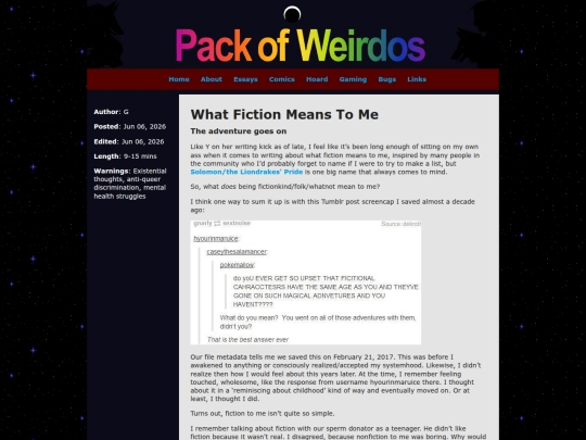 essays/fiction screenshot