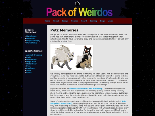 gaming/petz screenshot