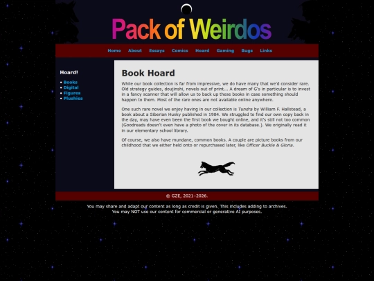 hoard/books screenshot