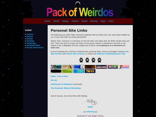 links/personal-sites screenshot