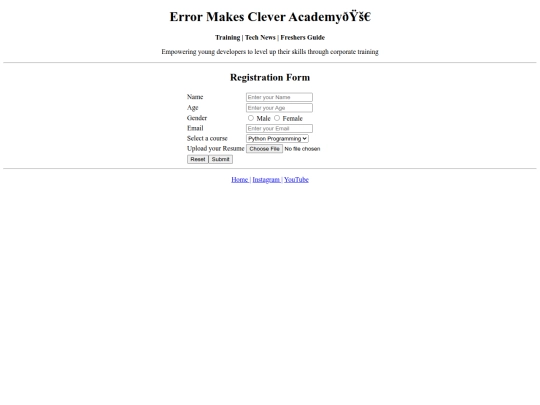 ems/register screenshot