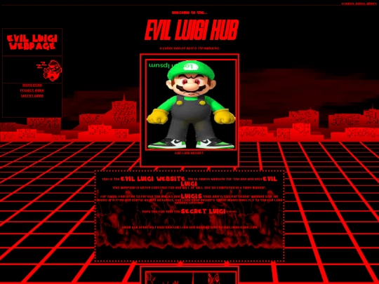 HTML/evilLuigiWebpage screenshot