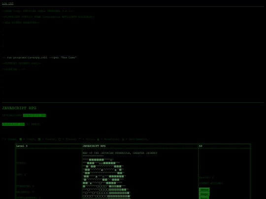 HTML/games/jsRPG screenshot
