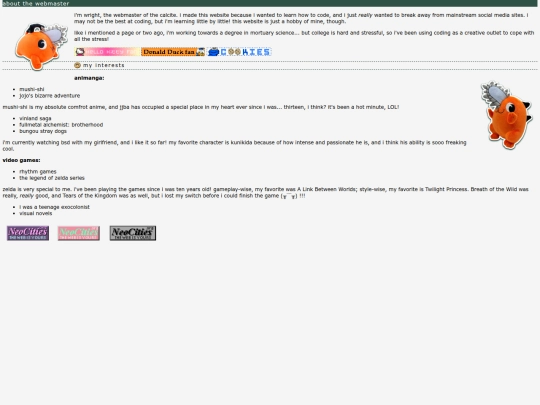 webmaster screenshot