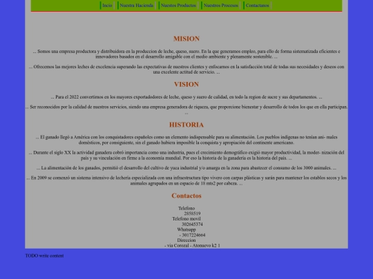 FrontEnd/contenido/Nuestra Hacienda screenshot