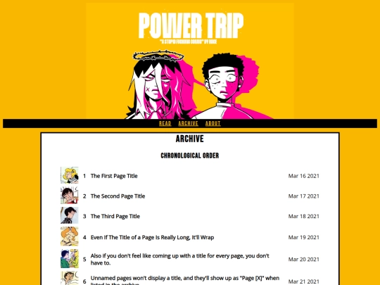 archive screenshot