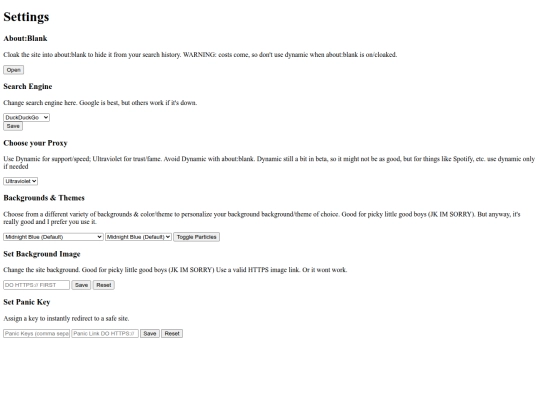 totallynotthefrontendtrust/settings screenshot