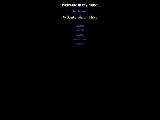 links screenshot