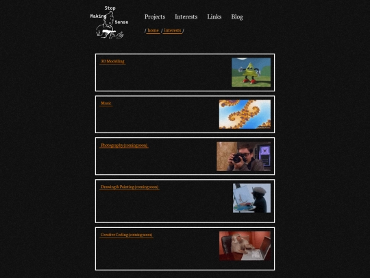 interests screenshot