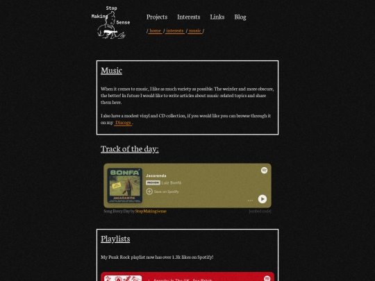 interests/music screenshot
