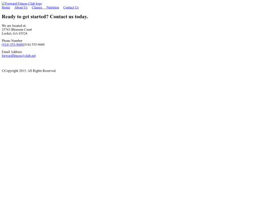 Fitness Folder /Contact screenshot