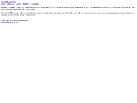 Fitness Folder  screenshot