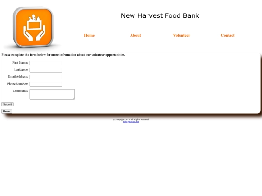 Volunteer_Harvest/contact screenshot