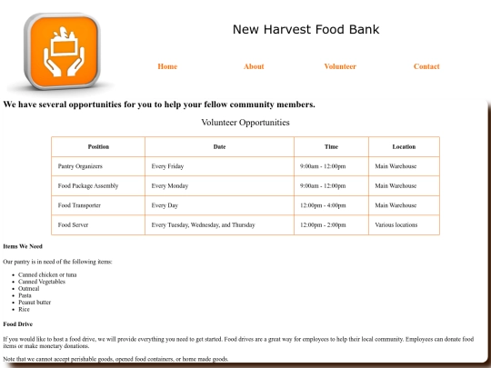 Volunteer_Harvest/volunteer screenshot