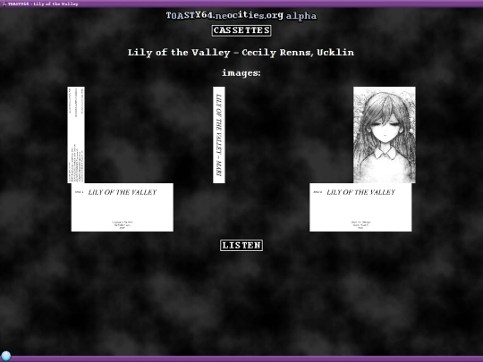 cassettes/lily-of-the-valley screenshot