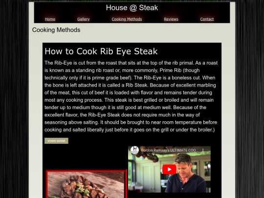 Cooking Methods screenshot