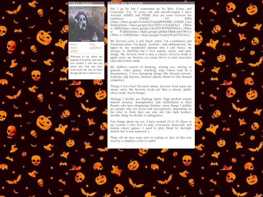 aboutme screenshot