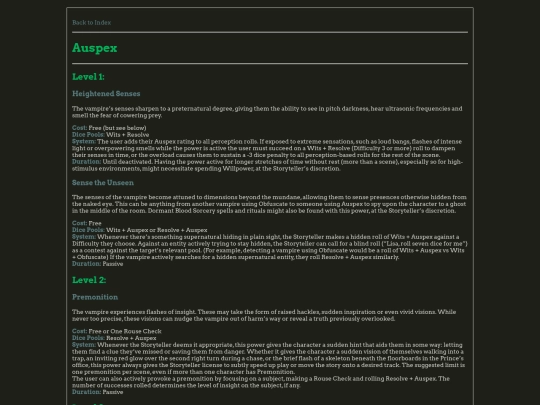 vtm/disciplines/auspex screenshot