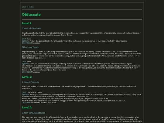 vtm/disciplines/obfuscate screenshot