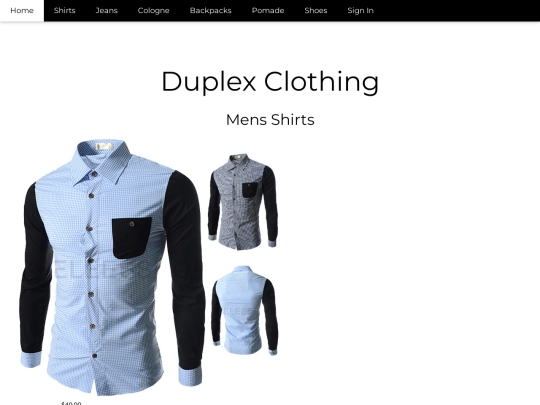 t-shirts screenshot