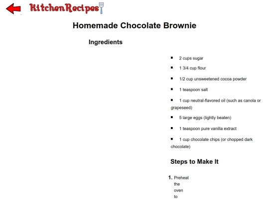 chocolatebrownies screenshot