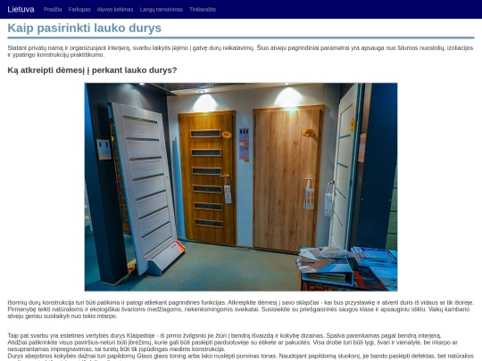 lauko-durys screenshot