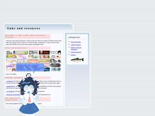 links screenshot