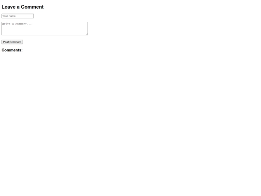 commenttest screenshot
