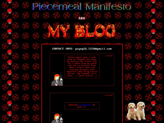 blog screenshot