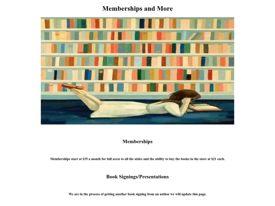 memberships screenshot