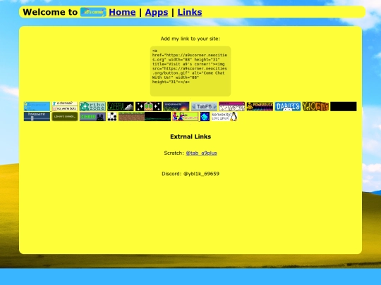 links screenshot