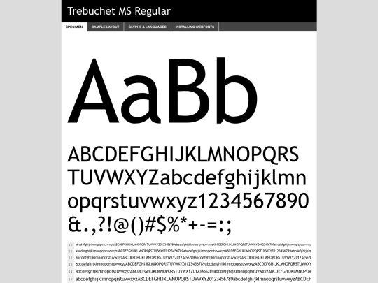 subpage2/fuwa/font/trebuc-demo screenshot