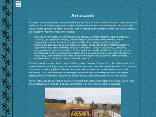 arcosanti screenshot