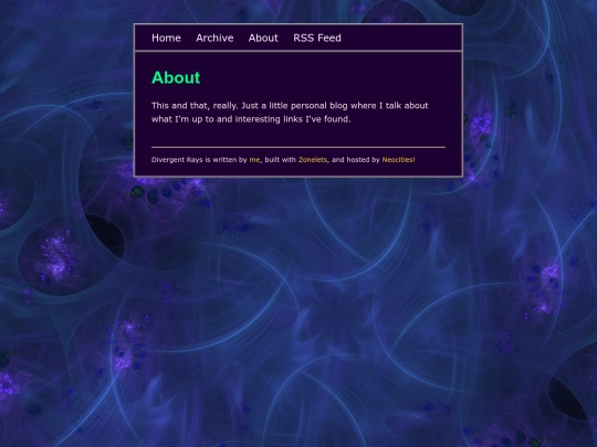 blog/about screenshot