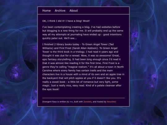 blog/posts/2022-08-08-First-Post screenshot