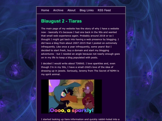 blog/posts/2025-08-02-Blaugust-2-Tiaras screenshot