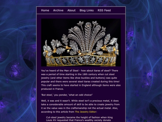 blog/posts/2025-10-08-Steel-Tiaras screenshot