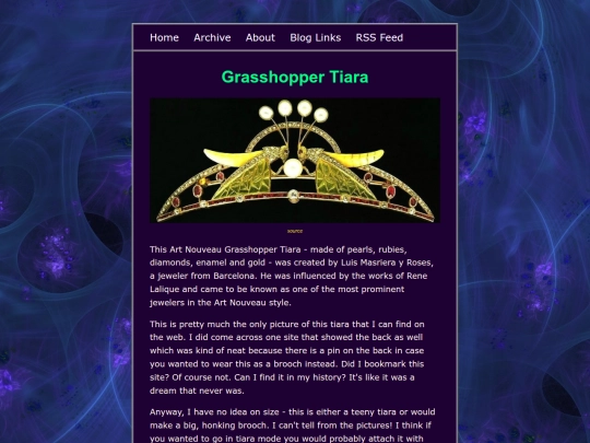 blog/posts/2025-11-26-Grasshopper-Tiara screenshot