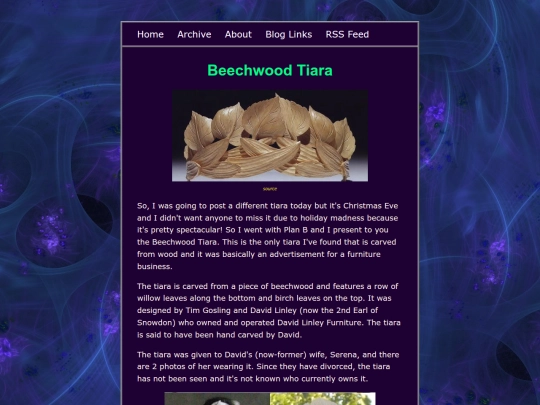 blog/posts/2025-12-24-Beechwood-Tiara screenshot