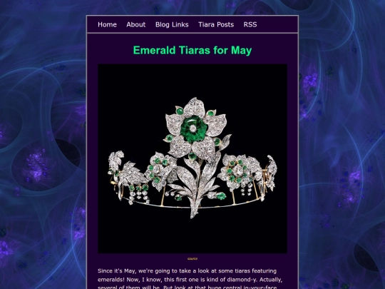 blog/posts/2026-05-20-Emerald-Tiaras-for-May screenshot