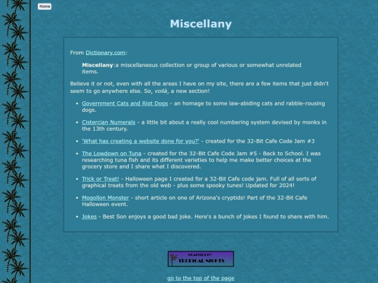 miscellany screenshot