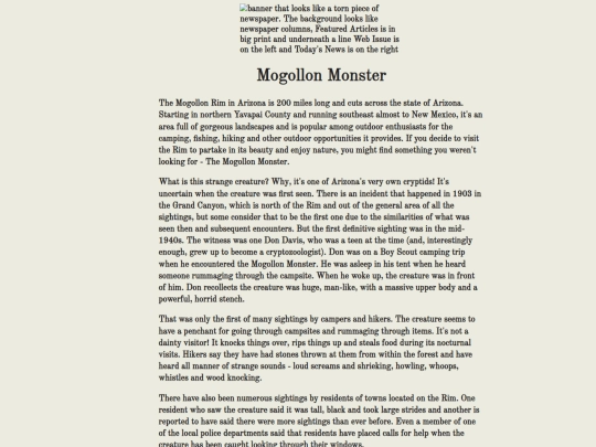 mogollonmonster screenshot