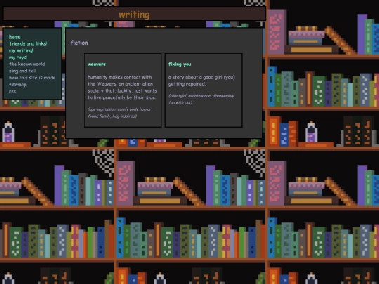 writing screenshot