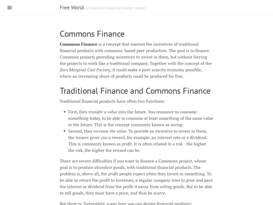 commons-finance screenshot