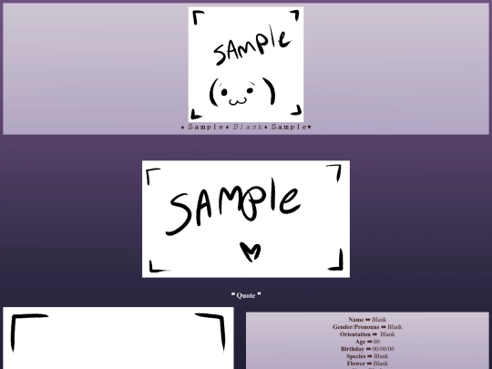 chara/samplesheet screenshot