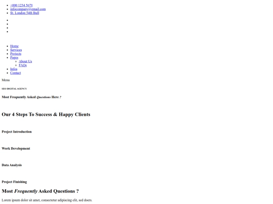 Test/faqs screenshot