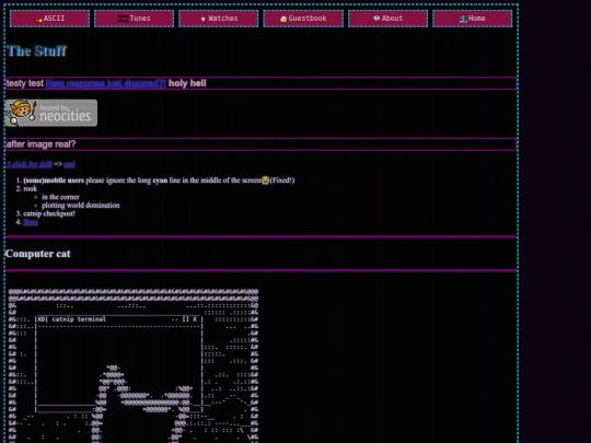 ascii screenshot