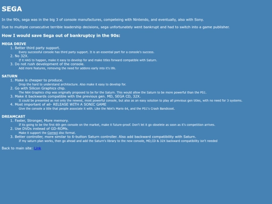 Consoles screenshot