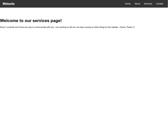 services screenshot
