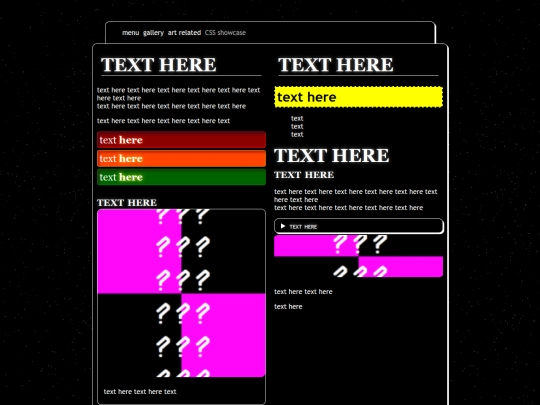 CSSshowcase screenshot
